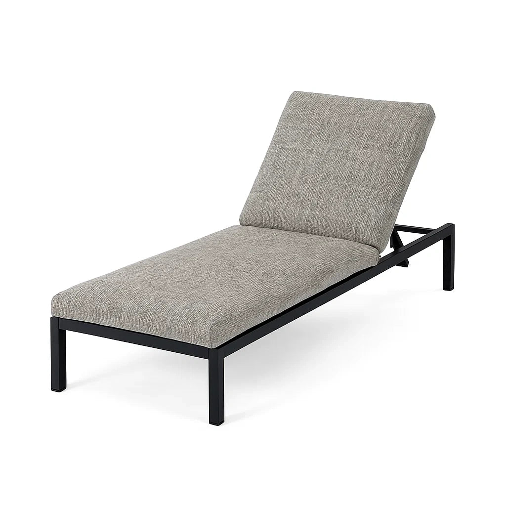Stahl Gartenliege mit verstellbarem Polyester Polster