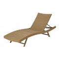 Sonnenliege aus Rattan Kunststoff Braun