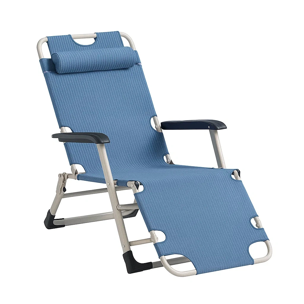 Klappbarer Aluminiumstuhl Blau
