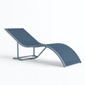 Outdoor Liegestuhl Aluminium Textilen Marineblau
