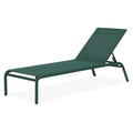 Gartenliege Aluminium Grün 200x65 cm
